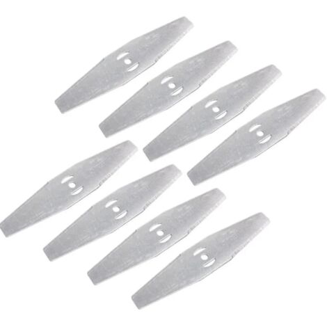 Sollbry 8 Pcs Coupe Bordure Lame De Rechange, 24V Coupe Bordure sans Fil avec Batterie Lame en Métal, Debroussailleuse Electrique Accessoires, pour Coupe Bordure sans Fil Garniture De Jardin,Metal Bla