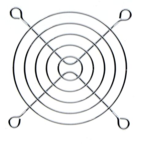 Sollbry 80 mm Lüfter-Fingergrill, 3 Stück, Edelstahl-Grillschutz, Lüfterschutzabdeckung für 80 x 80 mm Abluftventilatoren für Computerausrüstung, Heimwerker