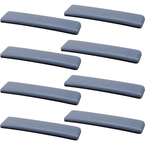 Sollbry 8er-Pack rechteckige Möbelschutzpolster, Fußmatten, Untersetzer, abriebfeste magische Fußmatten, Möbeltransportpolster, 100 x 24 mm