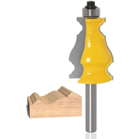 Sollbry 8mm Tige Routeur Bit Classique peu de routeur de moulage, Fraise Pour fraiser les lignes de portes d'armoires