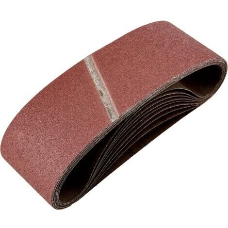 Sollbry Accessories 9 pcs. Kit Bande Abrasives Mixte (pour Bois, Grain 60/80/100, 75 x 533 mm, Accessoires pour Ponceuses à Bandes Abrasives)