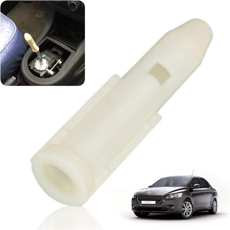 Sollbry - Adaptador de palanca de cambios blanca compatible con Peugeot 106, 107, 206, 207, 301, 306, 307, 308, 2008, 3008, 406, 508, 5008, 605, 807,