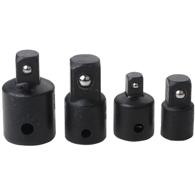 Adaptador de vaso de 4 piezas, aumentadores y reductores, adaptador de trinquete para vasos y puntas de 1/2', 3/8' y 1/4'. - Sollbry