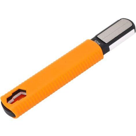 Sollbry Affûteur D'outils de Jardin, Affûteur de Lame Portable, Affûteur de Couteaux en Carbure, Lame de Poche pour Hache, Machette, Cisailles à Haies