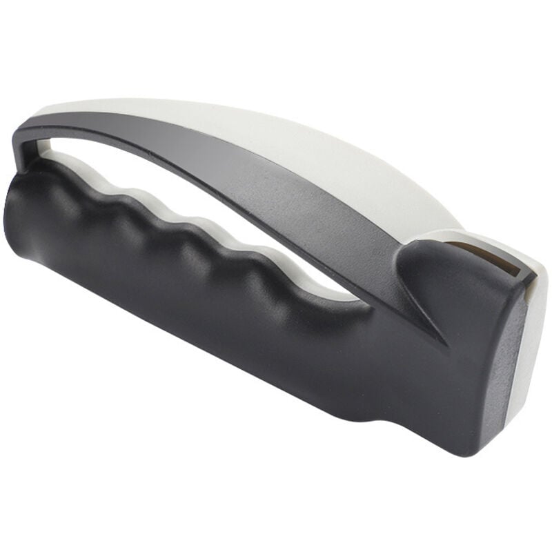 Sollbry - Afilador de cuchillos, mango sintético resistente, color gris