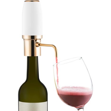 Sollbry Aireador de vino eléctrico, dispensador y decantador eléctrico inteligente, recargable con cable USB.