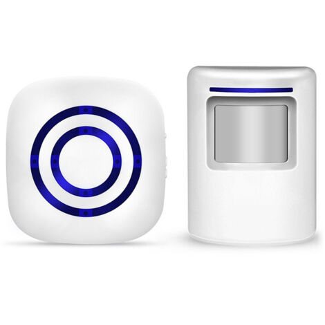 Sollbry Alarma con detector de movimiento, detectores de movimiento infrarrojos - Sensor de alarma inalámbrico Detector de movimiento