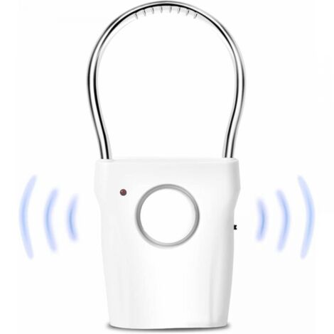 Sollbry Alarma para puertas y ventanas, sensor de puerta y ventana, alarma antirrobo por vibración, alarma inalámbrica para el hogar, antirrobo para manija de puerta y ventana, 120 dB