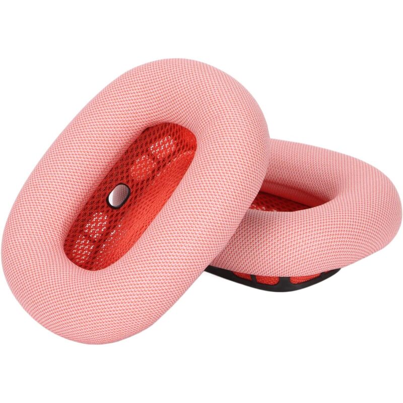 Almohadillas de repuesto para Airpods, 2 unidades, de espuma viscoelástica y cuero suave, color rosa - Sollbry