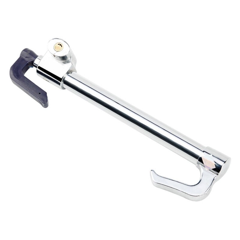 Sollbry - Antivol Volant Voiture - Universel Serrure de Volant,Canne Antivol Voiture,Bloque Volant Auto avec 2 Clés,FabriquÉ en Acier Inoxydable,