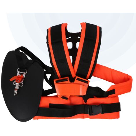 Sollbry Arnés de hombro cómodo y ajustable, práctico y cómodo para desbrozadoras, cortadoras de césped, accesorio universal para máquinas de jardín.