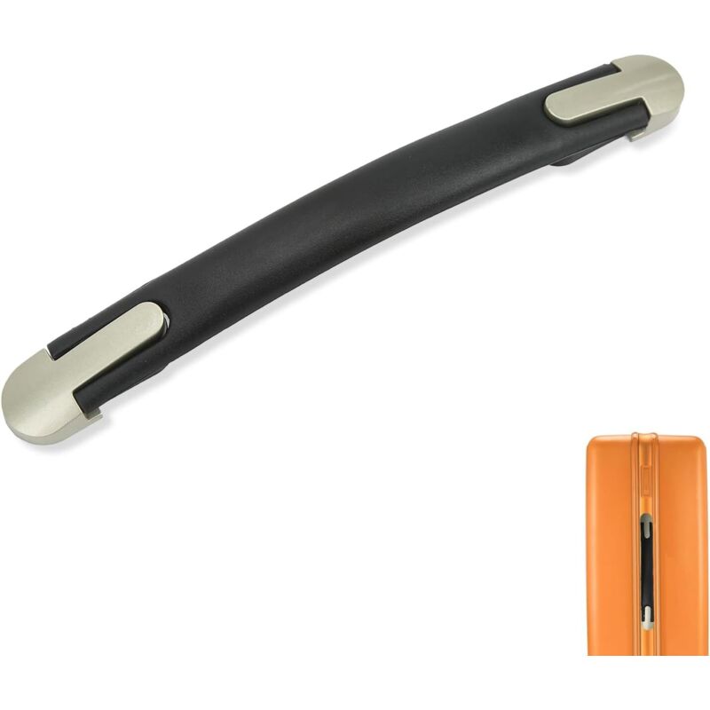 Sollbry - Asa de maleta, repuesto de asa de maleta, cubierta de extremo de asa de equipaje de aleación de zinc de 9,53 pulgadas para cajas, maletas,