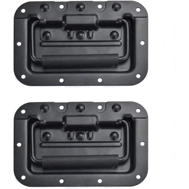 Asas para cajones, asas plegables para cajas, asas con resorte para cajas de herramientas y equipaje. - Sollbry