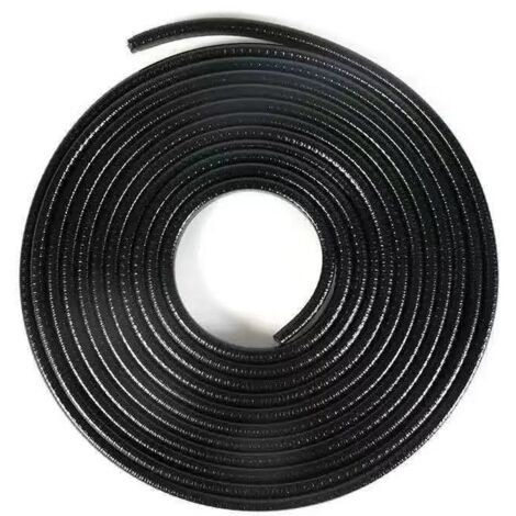 Sollbry Autotür-Kantenschutz, 5 m, universeller Gummi-Dichtungsstreifenschutz für Auto, LKW, ATV, Boot, multifunktional, klebstofffreies PVC, Schwarz
