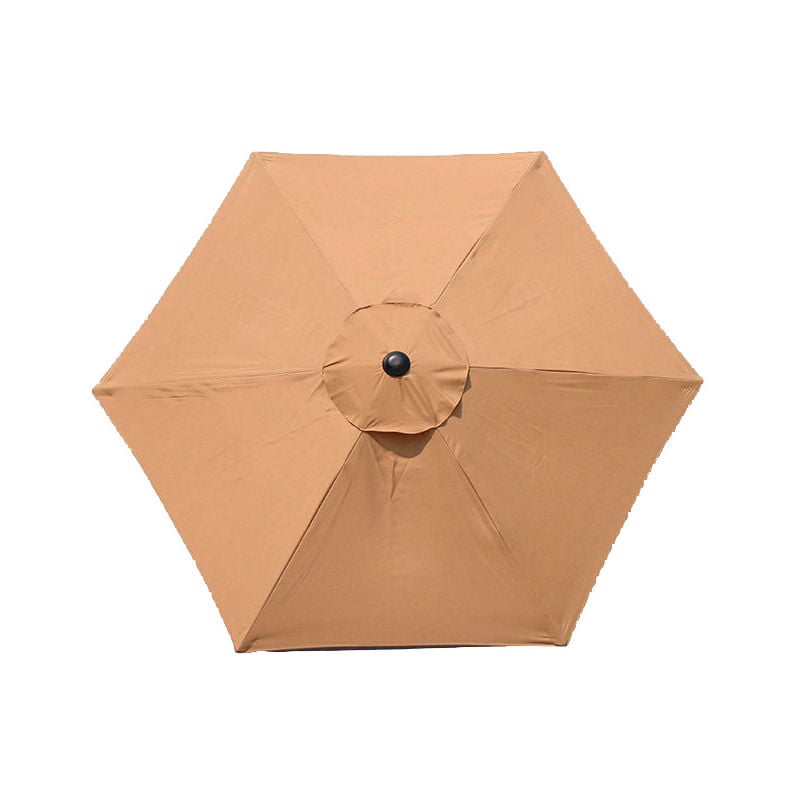 Sollbry - Auvent de rechange pour parasol de terrasse à 6 baleines, auvent de parasol d'extérieur à 6 baleines, housse de rechange pour parasol de