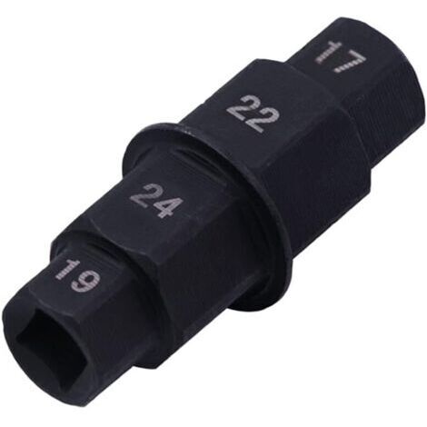 Sollbry Axe de Roue Avant Moto,Clé pour Axe de Roue,Clé pour Axe de Roue de Moto,Douille Speciale Moto,Axe Hexagonal,Axe de Roue Moto,Axe de Roue Avant (noir)