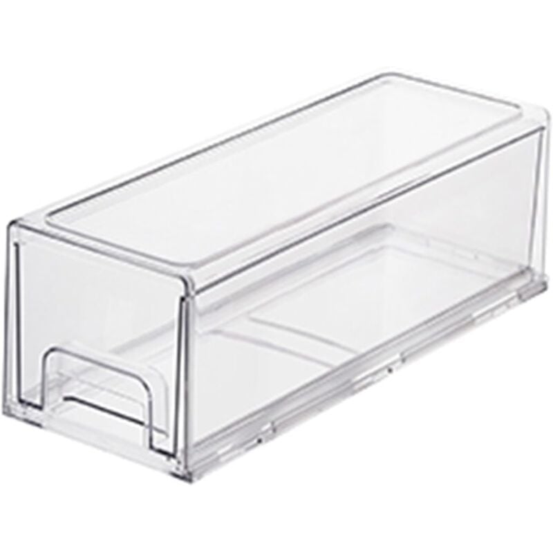 Sollbry - Bacs de rangement empilables pour réfrigérateur avec tiroir coulissant, pour congélateur, armoire, cuisine, garde-manger (taille : 33,5 x