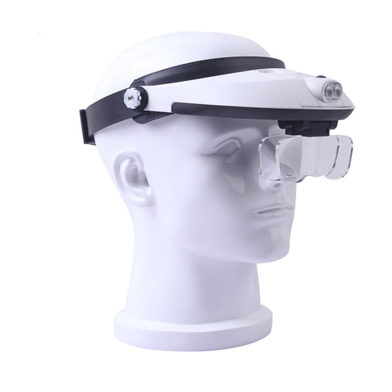 Sollbry - Bandeau 5lens Jumelles de troisième Main Tenu des Bijoux réparation Lecture loupe loupe loupes dentaires 1.0X 1.5X 2.0X 2.5X 3.0X 3.5X