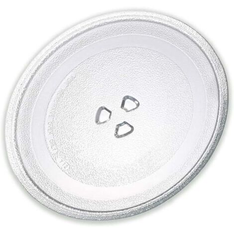 Sollbry Bandeja giratoria universal de cristal para microondas, compatible con varios modelos, diámetro 245 mm, apta para modelos y marcas reales