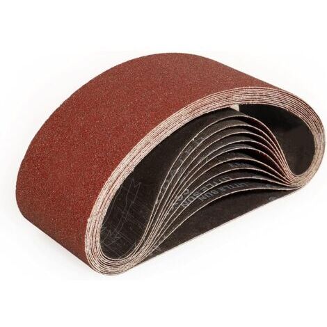 Sollbry – Bandes abrasives 100x610mm – 12 pièces grain 80 – Pour ponçage bois, aluminium, plastique – Antistatiques et lavables - mm-12
