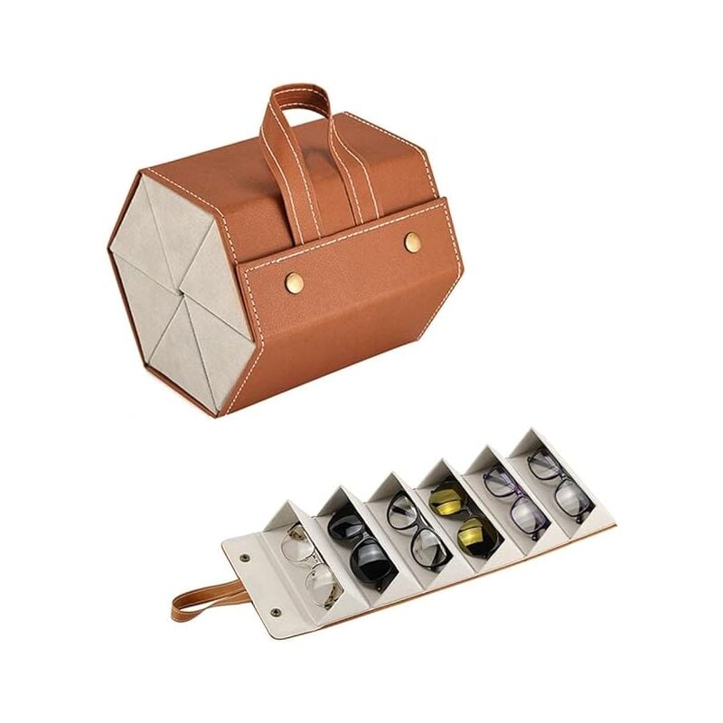 Sollbry Boîte à Lunettes Portable 1 Pièce Boîte Rangement Lunettes Organisateur de Lunettes de Soleil Étui à Lunettes de Soleil Porte-lunettes Mural