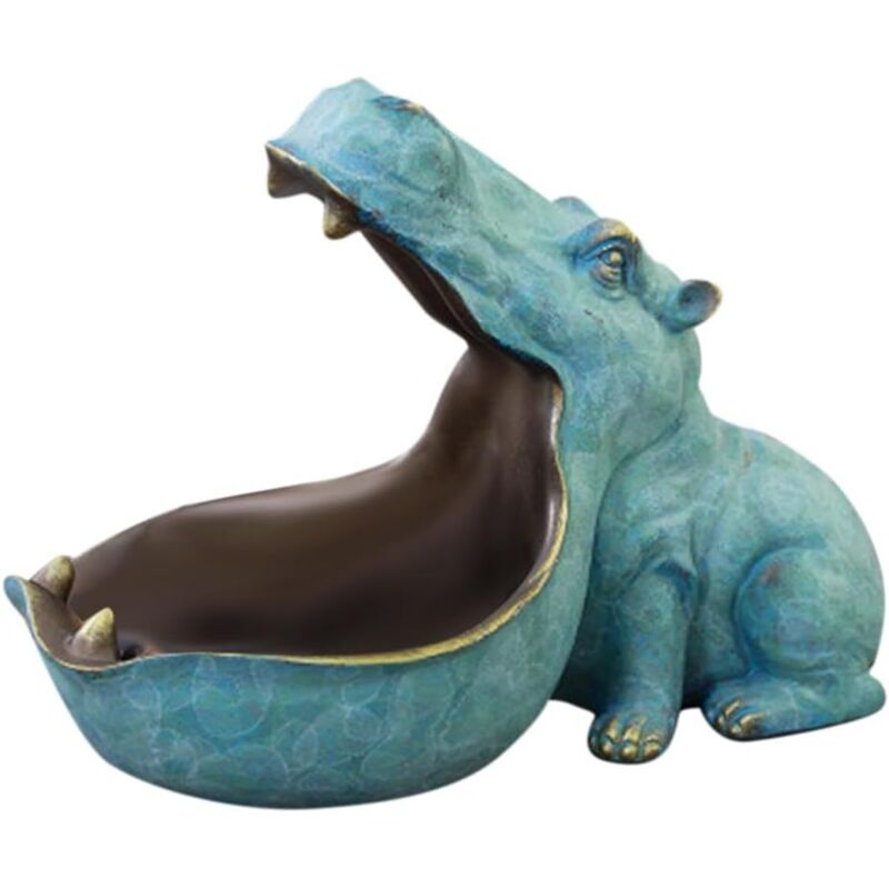 Bol à clés hippopotame pour table d'entrée, bol décoratif pour clés, bols décoratifs, plateau à bijoux, décoration de table d'entrée, bol porte-clés,