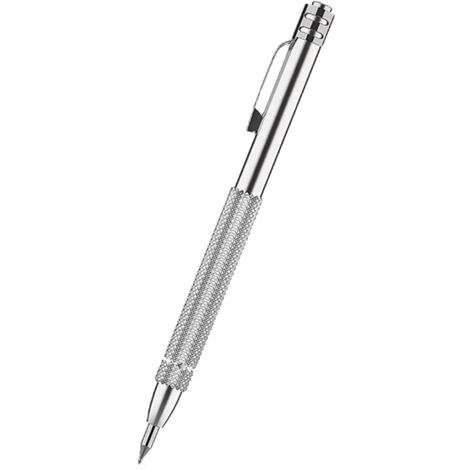 Sollbry Bolígrafo de grabado de carburo de tungsteno con imán, 8 puntas de repuesto adicionales, para vidrio, cerámica y láminas de metal (130 mm)