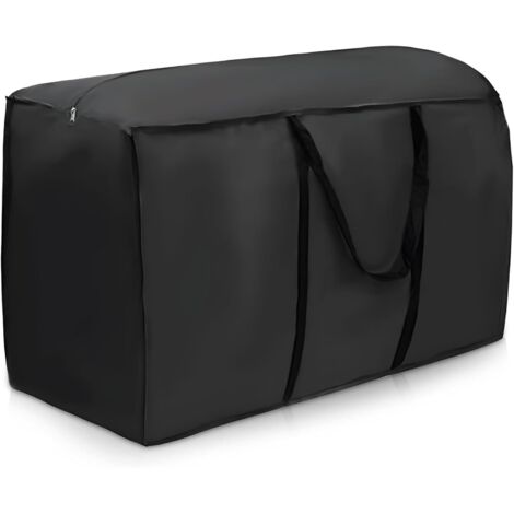 Sollbry Bolsa impermeable para guardar cojines de jardín, tela Oxford 210D, para exteriores, impermeable, anti-UV, para patio (116 x 47 x 51 cm)