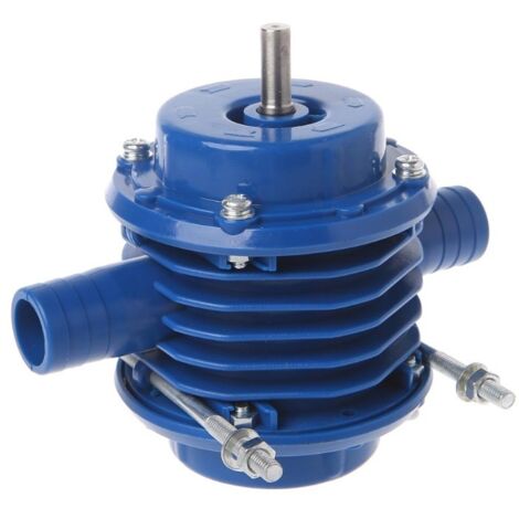 Sollbry Bomba de agua para taladro - 2400 l/h - 2000-3000 rpm - Utiliza aceite y agua - Azul