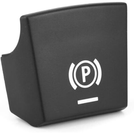 Sollbry Botón del interruptor de freno de mano para coche, 61312822518, pegatina para botón del interruptor de freno de mano para coche