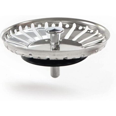 Sollbry Bouchon d'évier de cuisine Crépine d'évier de cuisine en acier inoxydable Crépine d'évier, bouchon d'évier universel (84 mm)