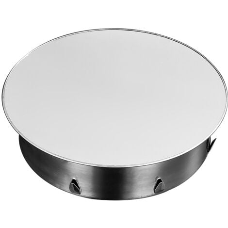 Sollbry Bouchon pour Tuyau de Poêle 120mm à 130mm, Cache-trou de cheminée, Cache Tuyau, Couvercle De Trou De Cheminée,Bouchon Cheminée Perforé en Acier Inoxydable Ø 148mm Profondeur 45mm, argent