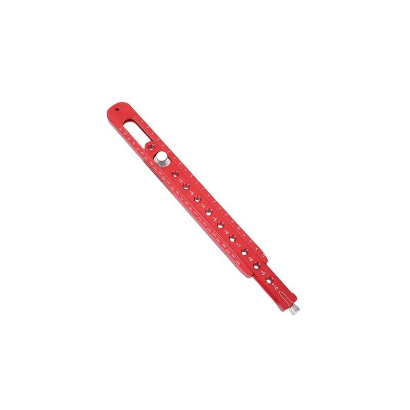 Sollbry - Boussole à tracer en alliage d'aluminium pour le travail du bois, réglable - Règle de marquage - Outil de mesure (350 mm)
