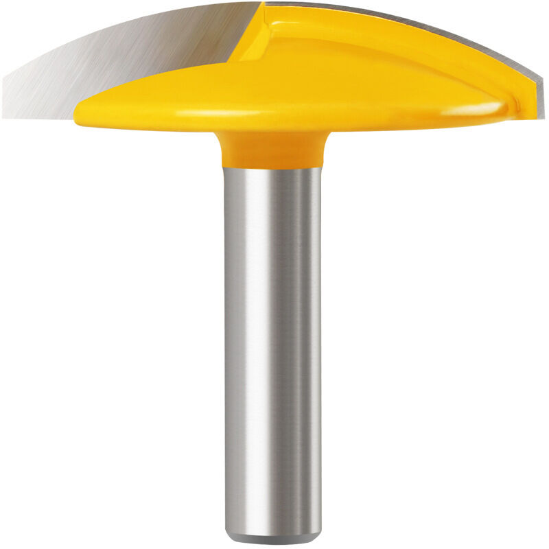 Broca de fresado de vástago, broca de fresado para metal duro, ancho de 1-3/4', radio de 1,65', broca de fresado de vástago de 8 mm, para madera