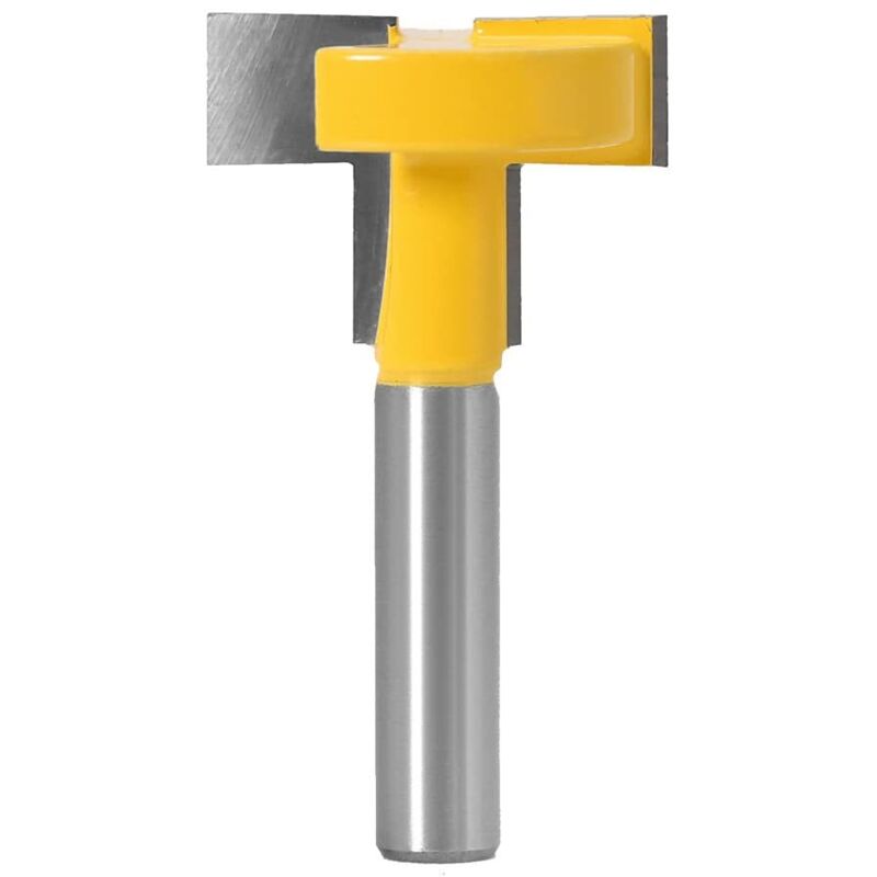 Broca fresadora con ranura en t para madera de 8 mm, roscadora de corte con ranuras dobles para carpintería. Broca fresadora de corte con ranuras