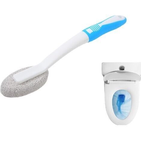 Sollbry Brosse De Toilette en Pierre Ponce - Brosse De Nettoyage Pierre Ponce - Brosse De Nettoyage - Brosse De Nettoyage De Toilette  30x5cm pour La Cuisine D'évier De Piscine De Salle De Bains De Mé