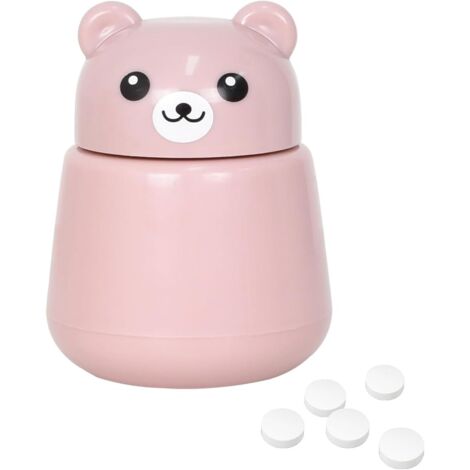 Sollbry Broyeur de Comprimés, Broyeur de Pilules, Broyeur Medicament Manuel, Coupe Medicaments Broyeur, Ecrase Medicament, pour Les Personnes Agées et Les Bébés, Les Animaux de Compagnie(Rose)