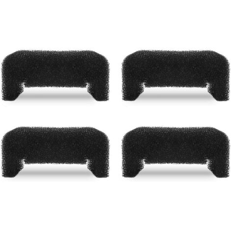Sollbry Brunnenfilter, Schwammschaumfilter für runde Würfelbrunnen, 4er-Pack Filter, Schaumfilter für Wasserspender (schwarz)