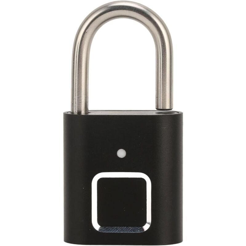Sollbry Cadenas à empreinte digitale, Cadenas intelligent à empreintes digitales, sans clé, étanche, biométrique, antivol, Rechargeable, USB, pour