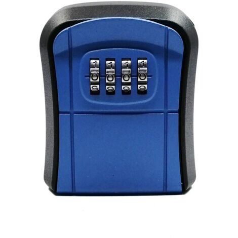 Sollbry Caja de seguridad para llaves, caja de pared con código de 4 dígitos, caja de seguridad para exteriores, resistente al agua y al óxido, para apartamentos, oficinas, escuelas, garajes, almacene