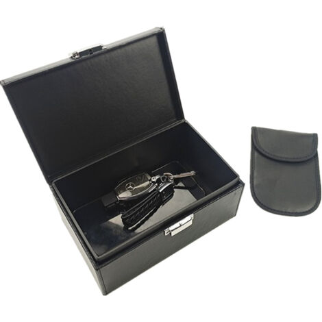 Sollbry Caja Faraday extragrande para llaves de coche, antirrobo, para guardar llaves de seguridad (19 x 12 x 7 cm)