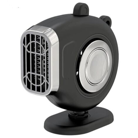 Sollbry Calentador portátil para coche de 12 V, secador eléctrico, desempañador de parabrisas, minicalentador para invierno (color: negro, tamaño: 11,2 x 12,3 x 5,2 cm)