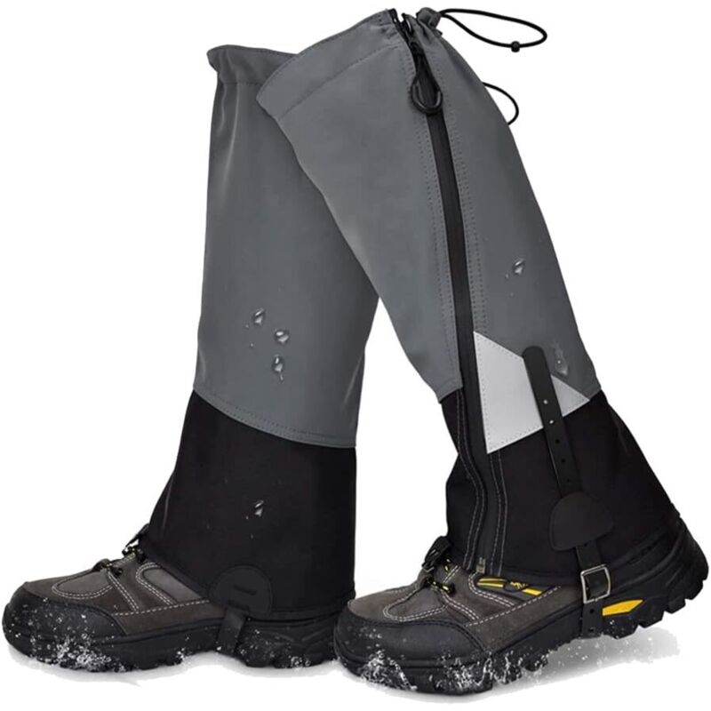 Calentadores de piernas para exteriores, senderismo, impermeables, para caza, escalada, acampada, turismo de invierno, nieve, cubrepiés. - Sollbry