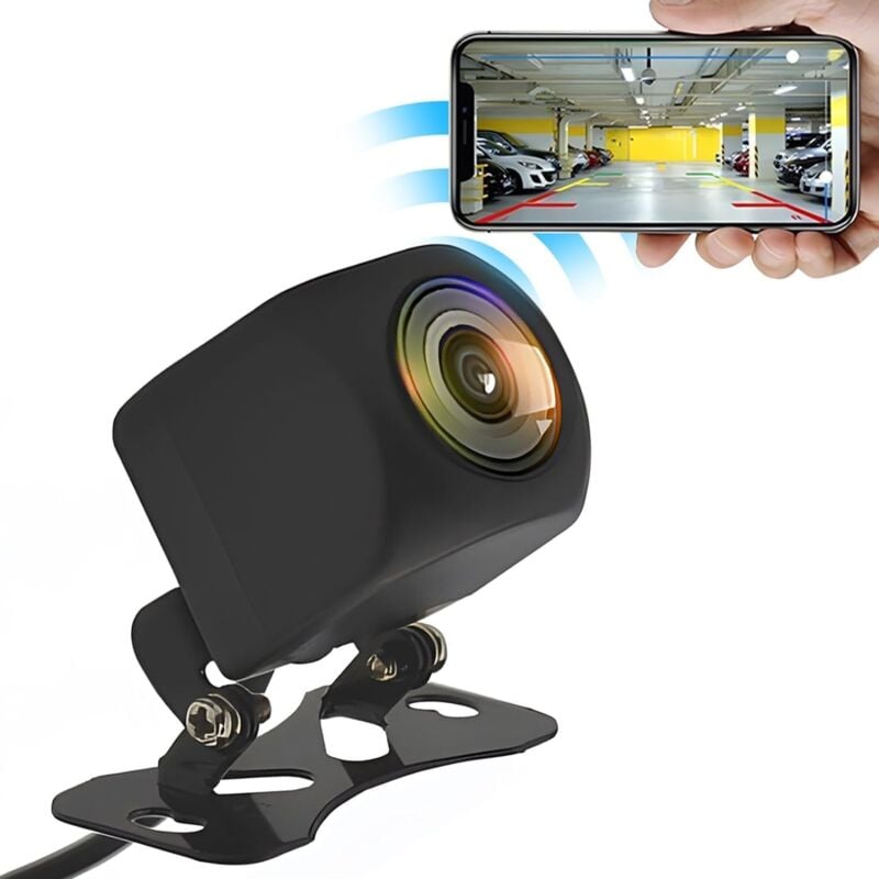 Sollbry - Caméra de recul sans Fil pour Voiture 1080P hd Vision de Nuit Caméra de recul IP68 Waterproof 170 Degree Wide Viewing Angle with App for