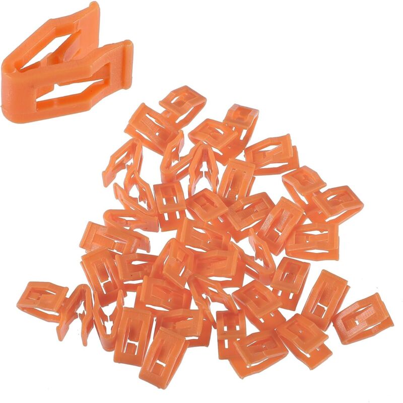 Sollbry - Clips para molduras de coche Ford y Dodge - 40 piezas naranjas