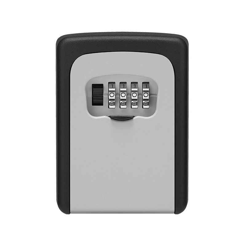Sollbry - Coffre-fort de police de haute sécurité, boîte à clés murale à 4 chiffres, serrure à combinaison de haute sécurité pour stocker les clés