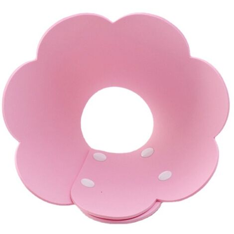 Sollbry Collar rosa para perros y gatos, 1 unidad, antimordeduras, ajustable, para proteger el cuello de perros, cachorros y gatos.