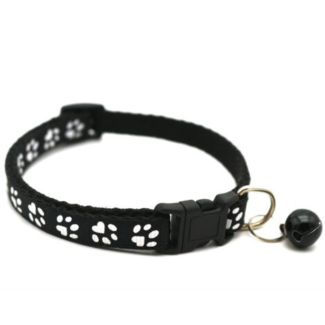 Sollbry Collier pour chiot avec cloche, 1 paquet de collier de chat basique et réfléchissant avec cloches pour petits chiens de compagnie garçon petit chaton filles Animal