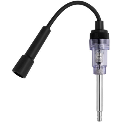 Sollbry Comprobador de encendido por chispa, comprobador de chispa de encendido, comprobador de bobinas de encendido multiusos para motores pequeños de automóviles, motocicletas y cortadoras de césped