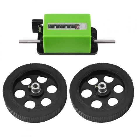 Sollbry Compteur De Mètres - 1Pc Longueur Mécanique Compteur De Compteurs Roue À Rouleaux Vert
